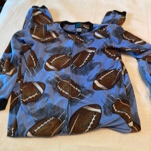 Boys size 10/12 one piece pajamas.